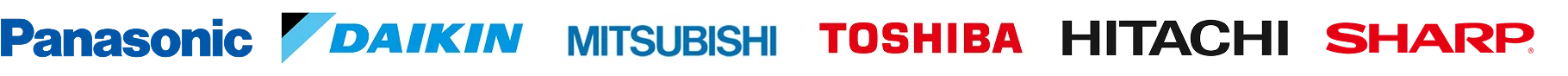 Panasonic・DAIKIN・MITSUBISHI・Carrier・TOSHIBA・HITACHI・SHARP